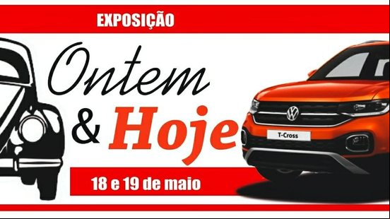 Imagem Exposição Ontem & Hoje: Pajuçara Auto reúne Fusca e T-Cross no shopping