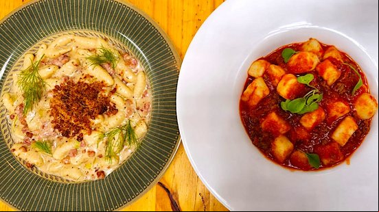 Imagem Tem menu da chef Nicole no almoço