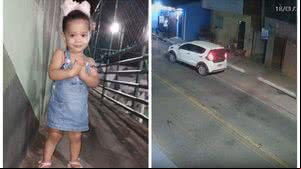 A menina foi atingida por um tiro nas costas, na noite de sábado (18) - Foto: Reprodução