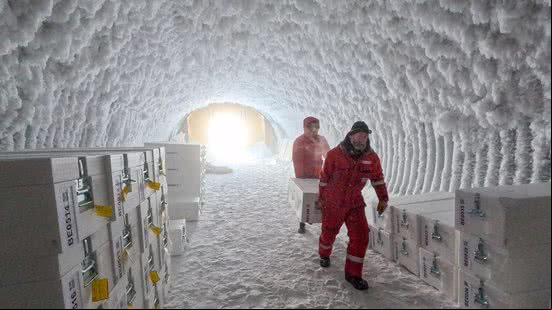 Os cientistas europeus trabalharam durante quatro verões na Antártica - Foto: Reprodução/BBC News