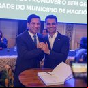 JHC e Rodrigo Cunha tomam posse em Maceió - Foto: Ascom Câmara Municipal de Maceió