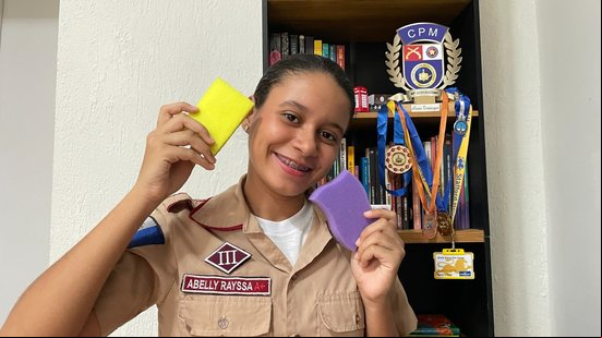Escolas Esponjas: estudante da rede pública de Maceió desenvolve projeto que une sustentabilidade e inovação - Divulgação