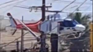 Helicóptero do Departamento Estadual de Aviação (DEA) levou uma pessoa em estado grave para o Hospital Geral do Estado, em Maceió - Reprodução
