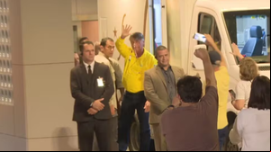 Bolsonaro chega a hospital em Brasília - Foto: Reprodução
