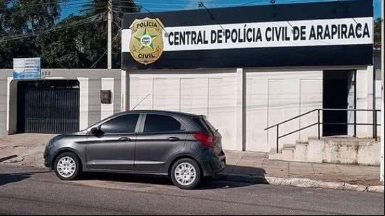 Preso foi levado à Central de Polícia, de Arapiraca, para os procedimentos cabíveis - Foto: Cortesia/PCAL