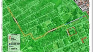 Mapa mostra via interditada e nova via que será liberada. - Imagem: Centro Integrado de Monitoramento e Alerta da Defesa Civil de Maceió