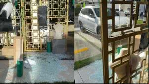 Empresária registra destruição em vídeo - Foto: Reprodução