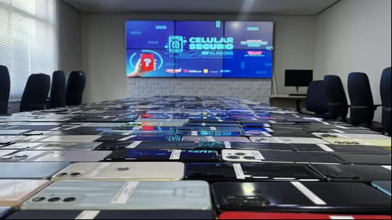 Aparelhos foram recuperados pelo Programa Celular Seguro - Foto: Ascom SSP