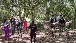 Veja imagens das buscas por adolescente em Garça Torta - Divulgação / SSP-AL