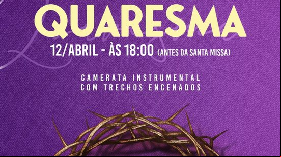 Imagem Coro Ângelus realiza concerto musical de quaresma no próximo dia 12