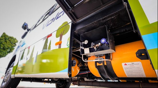 Imagem Ônibus movido 100% a GNV e Biometano é apresentado em Maceió