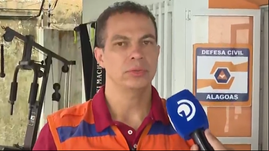Douglas Gomes, da Defesa Civil estadual - Reprodução/TV Pajuçara