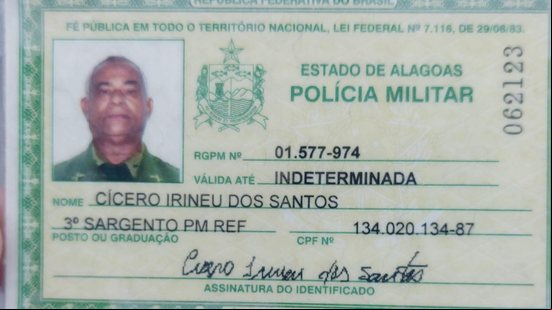 Cícero Irineu morreu após trocar tiros com bandidos - Reprodução