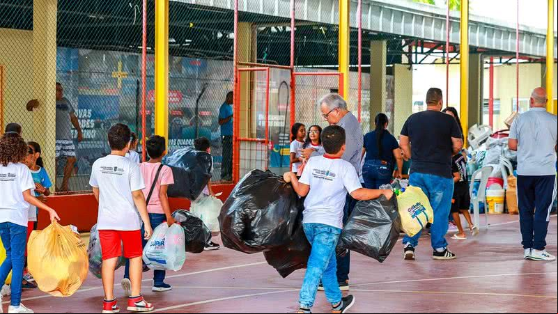 Imagem Dia Mundial da Reciclagem: Plastitroque em Marechal arrecada 4 toneladas de resíduos plásticos