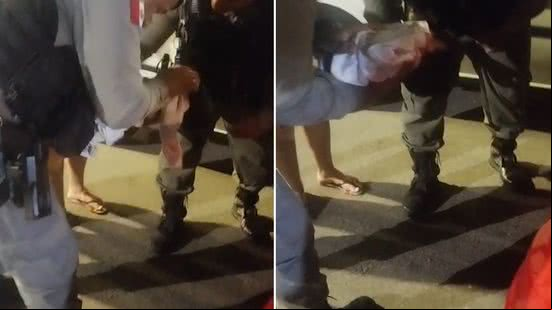 Policiais fazem manobra e ajudam a socorrer recém-nascida que estava engasgada - Reprodução
