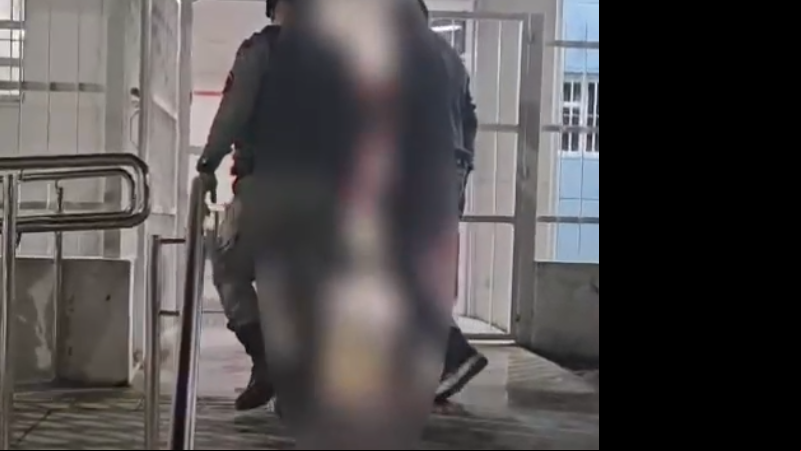 Suspeito foi preso e levado à delegacia - Foto: Reprodução