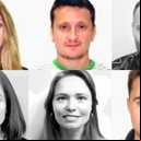 Seis espiões russos na lista da Interpol, a partir da esquerda: Yekaterina Leonidovna Danilova, Vladimir Aleksandrovich Danilov, Olga Igorevna Tyutereva, Aleksandr Andreyevich Utekhin, Irina Alekseyevna Antonova e Roman Olegovich Koval - Reprodução / NYT / Interpol