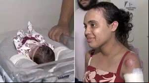 Bebê recebe alta após mãe sobreviver a grave acidente e dar à luz - Reprodução / TV Integração