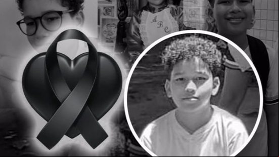 O menino Pierre Victor Pereira Silva, morto pelo próprio pai, que era major da reserva da PM - Reprodução / Centro Educacional Agostiniano de Palmeira dos Índios