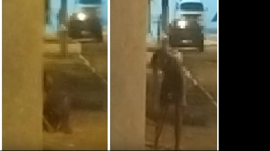 A mulher foi encontrada ferida em calçada de rua - Reprodução/Vídeo