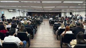 Julgamento está acontecendo no Fórum Desembargador Jairon Maia, no Barro Duro | Foto: Cortesia / Ascom MPE
