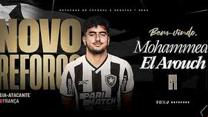 Botafogo anuncia a contratação do francês Mohamed El Arouch, ex-Lyon | Divulgação / Botafogo
