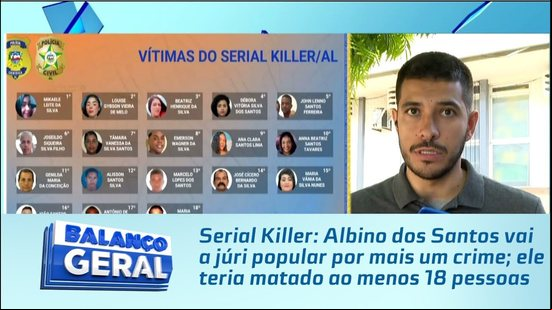 Albino dos Santos vai a júri popular por mais um crime; ele teria matado ao menos 18 pessoas