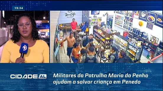 Heróis de Farda: Militares da Patrulha Maria da Penha ajudam a salvar criança em Penedo