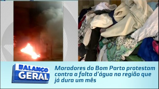 Moradores do Bom Parto protestam contra a falta d'água na região que já dura um mês