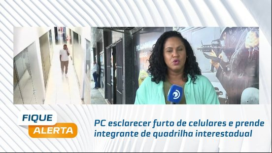 PC esclarecer furto de celulares e prende integrante de quadrilha interestadual