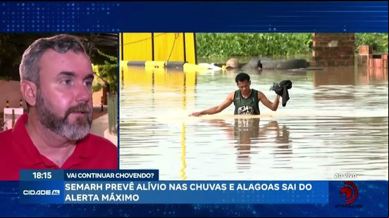 SEMARH prevê alívio nas chuvas e alagoas sai do alerta máximo