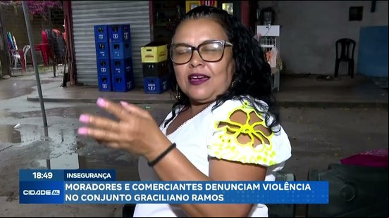 Moradores e comerciantes denunciam violência no conjunto Graciliano Ramos