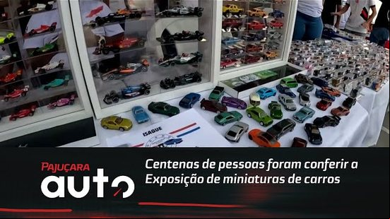 Centenas de pessoas foram conferir a Exposição de miniaturas de carros