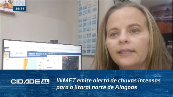 Perigo Potencial: INMET emite alerta de chuvas intensas para o litoral norte de Alagoas