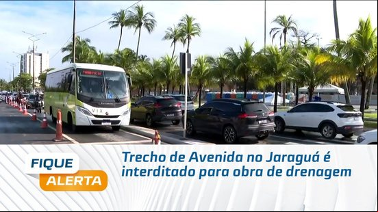 Trecho de Avenida no Jaraguá é interditado para obra de drenagem
