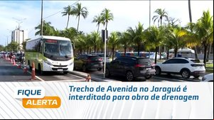 Trecho de Avenida no Jaraguá é interditado para obra de drenagem