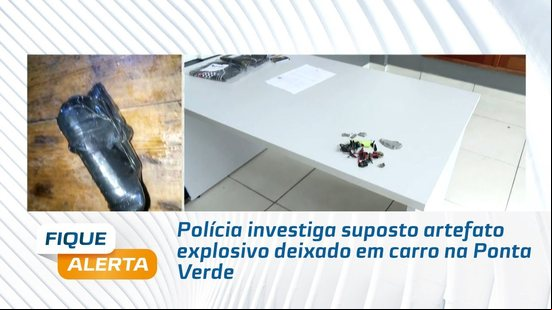 Polícia investiga suposto artefato explosivo deixado em carro na Ponta Verde