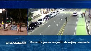 Na Pajuçara: Homem é preso suspeito de esfaqueamento; câmeras registram o momento do crime