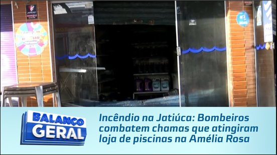 Incêndio na Jatiúca: Bombeiros combatem chamas que atingiram loja de piscinas na Amélia Rosa