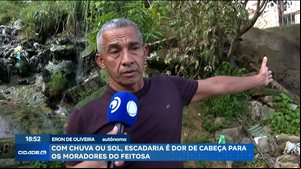 Com chuva ou sol, escadaria é dor de cabeça para os moradores do Feitosa